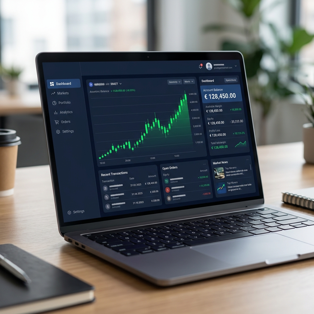 Capture d'écran de la fausse plateforme de trading Now We Trade affichant des gains fictifs